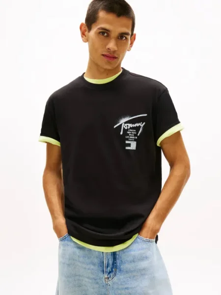 Tommy Jeans Tricou | negru