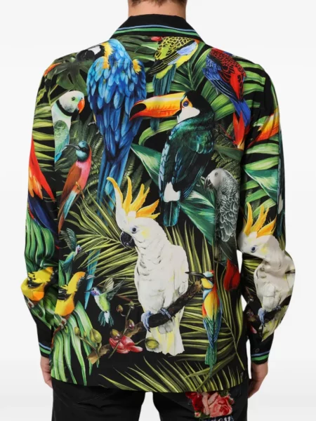 Lung cămașă Dolce & Gabbana cu imagine verde