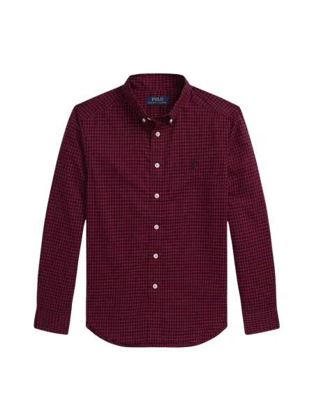 Koszula z listwą guzikową Polo Ralph Lauren bordowa