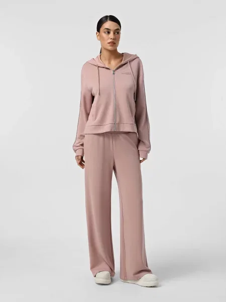 Костюмный спортивный костюм Ea7 из модала розовый