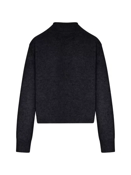 Cardigan Lisa Yang tricotate negru