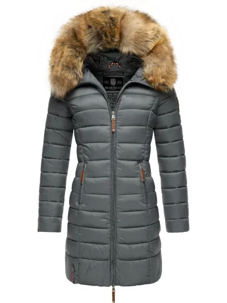MARIKOO Palton de iarnă Rose' gri