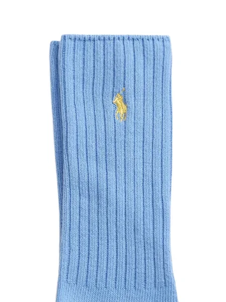 Ριγέ δερμάτινος κάλτσες Polo Ralph Lauren με κορδόνι μαύρο