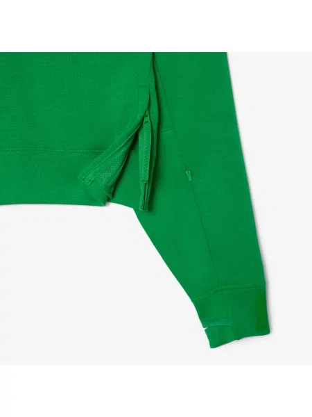 Lacoste Krótka Bluza Z Kapturem zielona