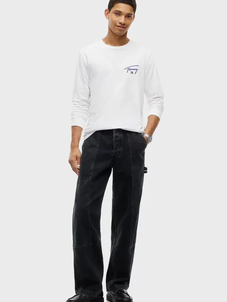 Лонгслив Tommy Jeans белый