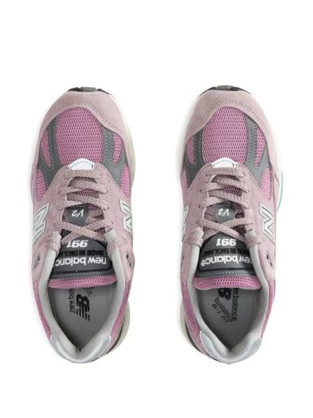 Sneakerși New Balance cu șireturi din dantelă albastru
