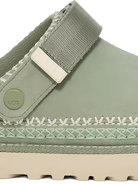 Papuci tip mules Ugg verde