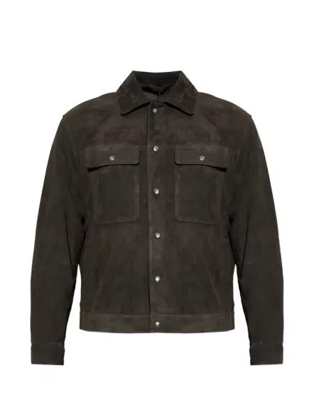 Geanta de piele Allsaints maro