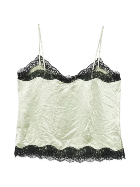 Bluză Twinset din dantelă verde