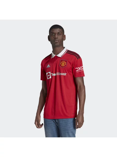 Koszulka do piłki nożnej Adidas Manchester United Home Jersey czerwona