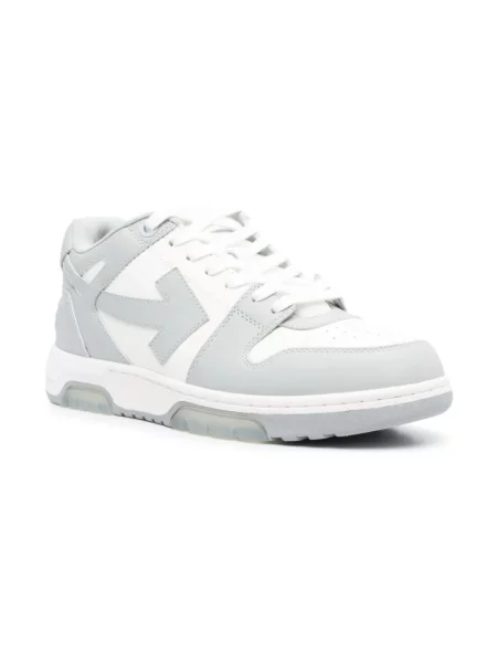 Sneakersy Off-white skórzane biznesowe białe
