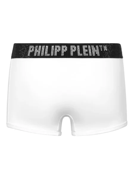 Majtki Philipp Plein z kamieniami białe