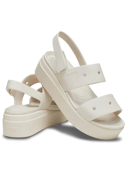 Crocs Sandále Brooklyn biela ako vlna béžová