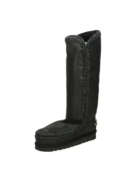 Buty do kostki Mou skórzane czarne