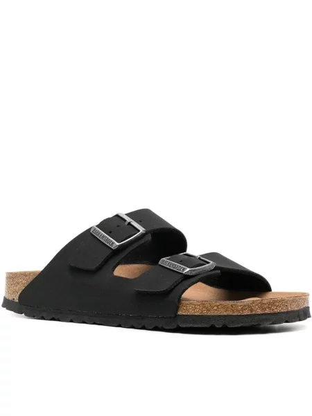 Birkenstock Arizona Vegan Birko-Flor Nubuck Narrow Fit Unisex Sandały Birkenstock Size: czarny