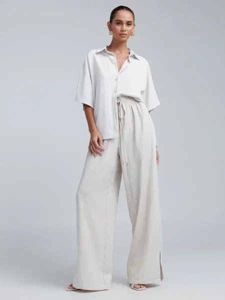 BWLDR Pantaloni Josefina deschis bej