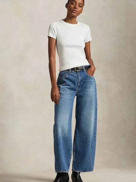 Polo Ralph Lauren Farmer Wide Leg kék