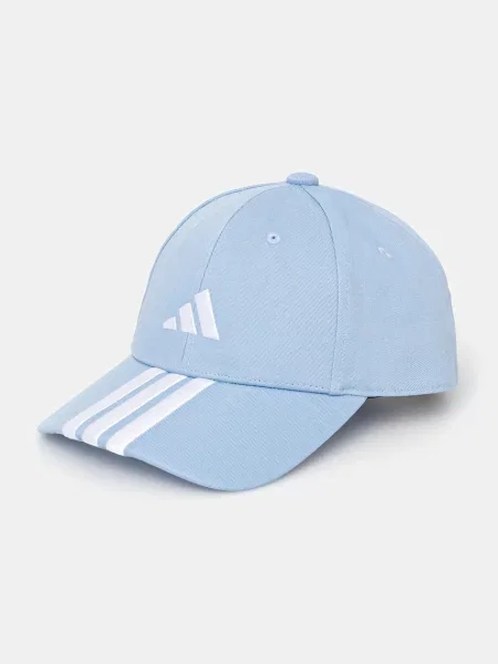 Шапка с козирка adidas BBALL 3S CAP NL с апликация синьо