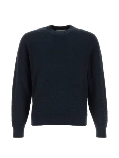 Svetr Canali s kulatým výstřihem modrý