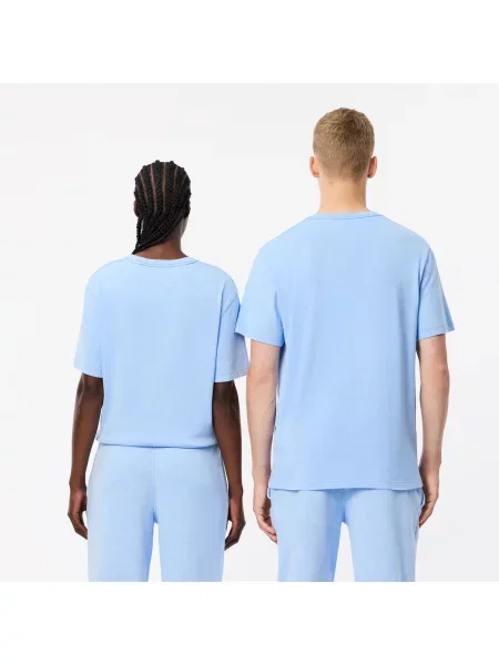 Классическая футболка Lacoste голубая