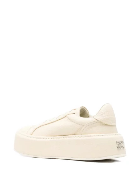 Sneakerși Casadei din piele cu platformă