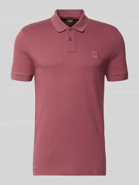Koszulka polo o kroju regular fit z mieszanki bawełny model Passenger' Boss Orange