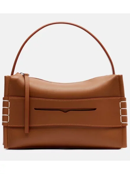 Geanta de piele Jw Anderson din piele maro