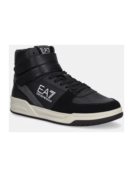 Sneakersy Emporio Armani Ea7 skórzane czarne