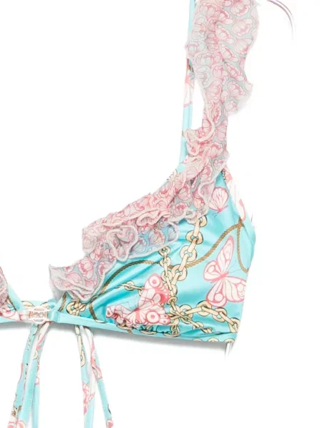Bikini Mazzei cu imagine albastru