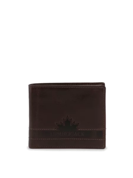 Denarnica Lumberjack s kristali rjava