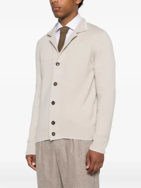 Gulerat cardigan Eleventy de lână