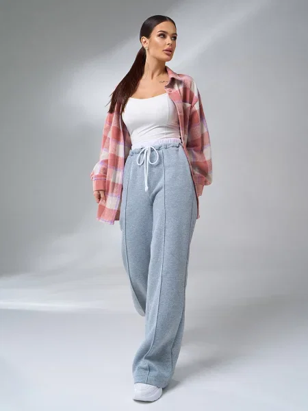 Штани палаццо ISSA Plus сірий