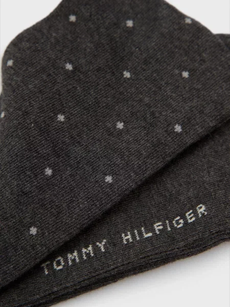 Носки Tommy Hilfiger в горошек серые