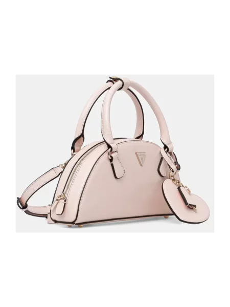 Guess torebka crossbody z imitacji skóry ISOBEL różowa