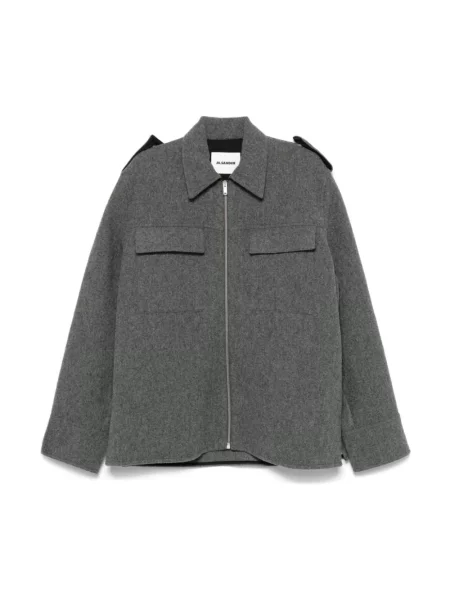Kurtka koszulowa Jil Sander szara