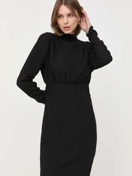 Notes du Nord rochie mini mulata negru