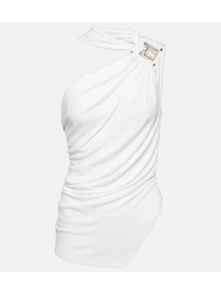 Top Christopher Esber z draperijo bela