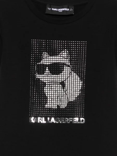 Dětské tričko Karl Lagerfeld černé