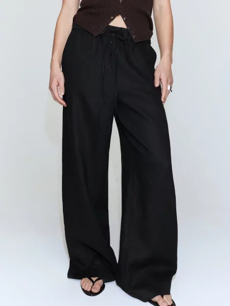 MANGO Pantaloni SOMA' negru