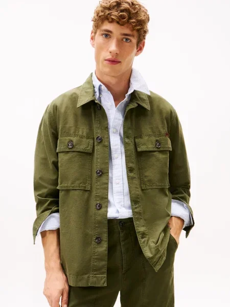 Tommy Hilfiger kurtka przejściowa Mężczyźni S zielony