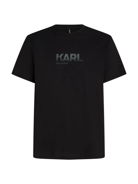 Karl Lagerfeld Tricou kaki negru