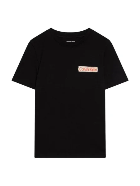 Gyerek póló Calvin Klein Jeans fekete