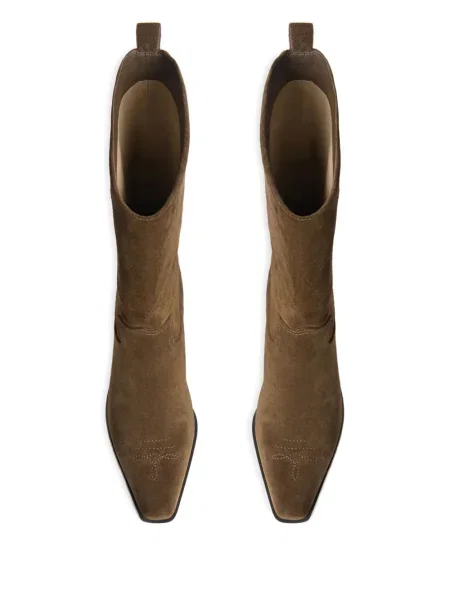 Botine 12 Storeez din piele de căprioară maro
