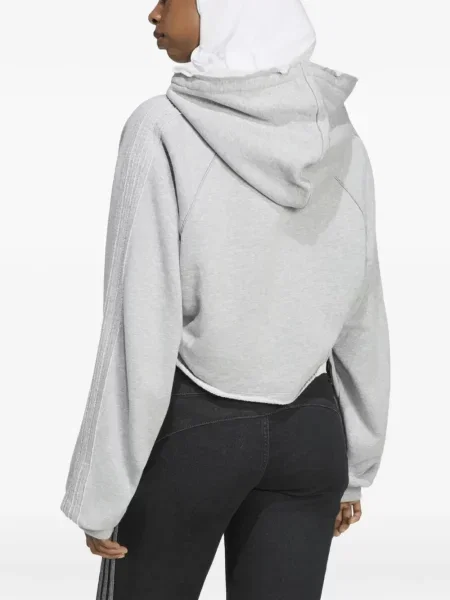 Hanorac cu glugă Adidas gri