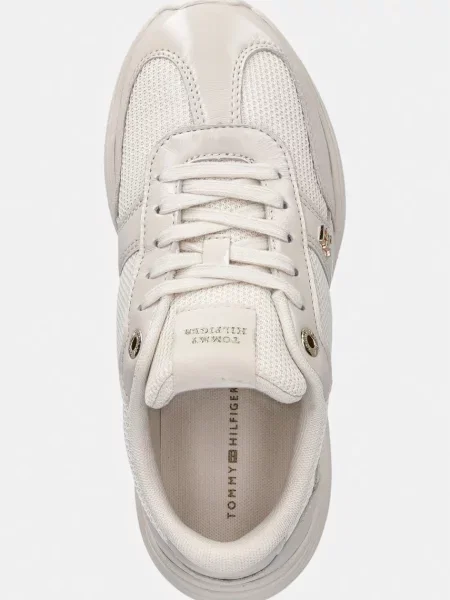 Tommy Hilfiger MODERN RUNNER SHINY LEATHER маратонки дамски бежово