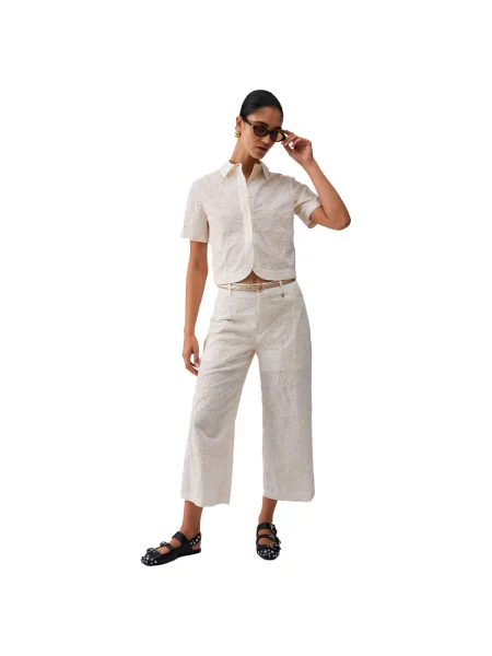 Pantaloni culottes Liu Jo bej