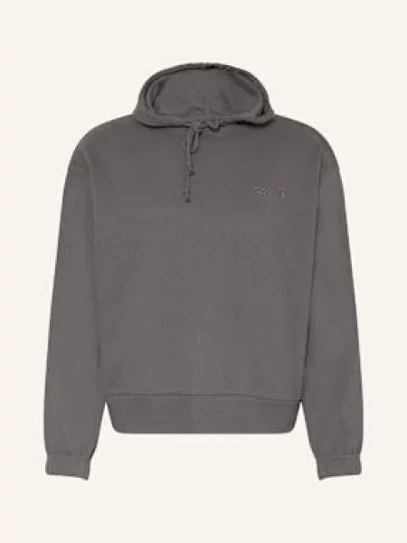 Calvin Klein Pohodlná Domácí Mikina S Kapucí Cotton Terry Blend tmavě šedá