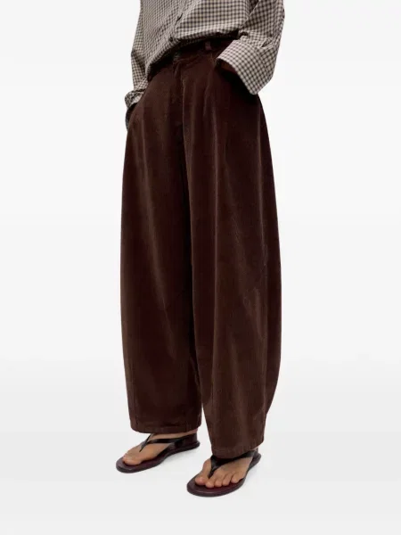 Pantaloni Cordera de catifea cord maro