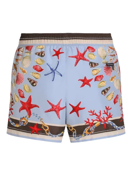 Slip de baie Dolce & Gabbana cu imagine albastru