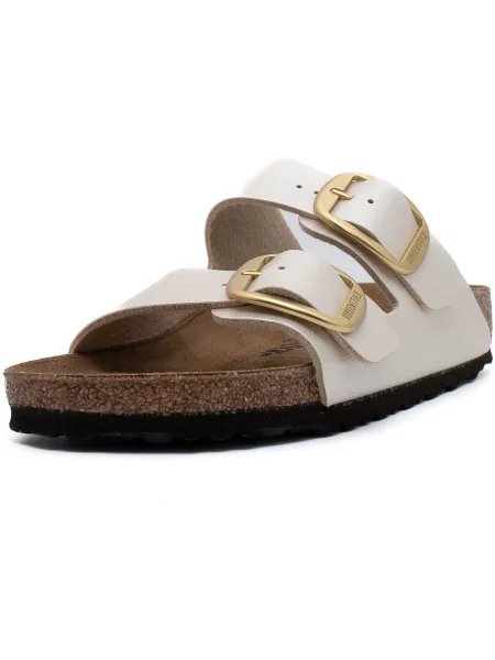 Pantofi Birkenstock cu cataramă alb